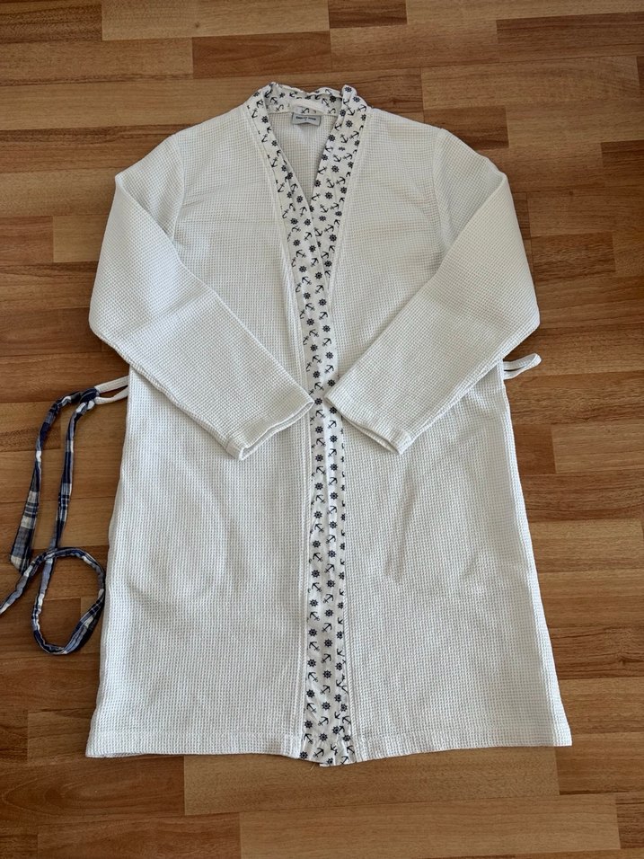 Englısh home marka Erkek Çocuk Beyaz Bornoz - Görsel 4