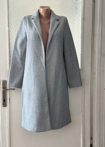Zara astarsız Gri Uzun Kaşe Kaban 34/36