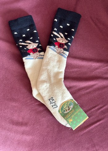 Nakışlı Çok Renkli Erkek Çorabı - Görsel 5