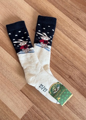 Nakışlı Çok Renkli Erkek Çorabı - Görsel 6