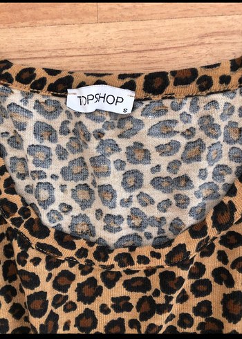 Bohem Leopar Desenli Kemerli Midi Elbise - Görsel 3