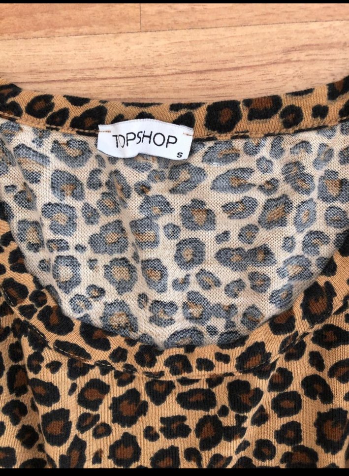 Bohem Leopar Desenli Kemerli Midi Elbise - Görsel 3