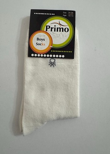 30/33 numara Unisex Lacivert Benetton Logolu Soket Çorap - Görsel 6