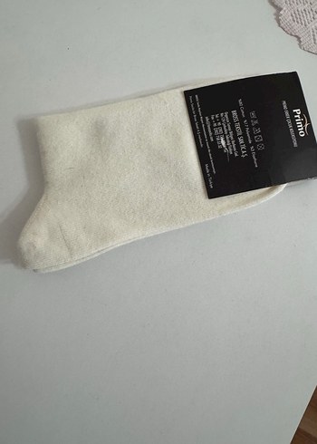 30/33 numara Unisex Lacivert Benetton Logolu Soket Çorap - Görsel 5