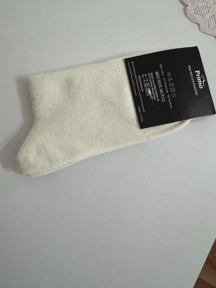 30/33 numara Unisex Lacivert Benetton Logolu Soket Çorap - Görsel 5