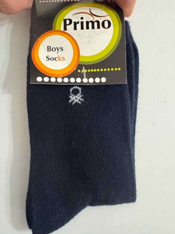Lacivert Benetton Baskılı Çorap 8/11 yaş - Görsel 3