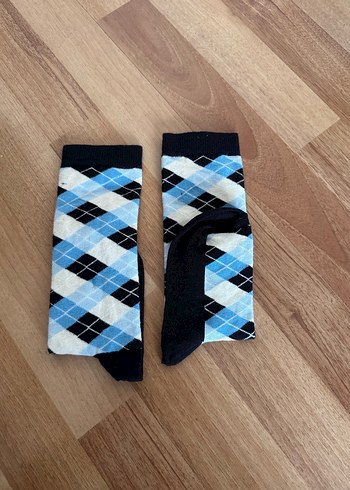 3/6 yaş çocuk için Mavi Desenli Midi Çorap - Görsel 5