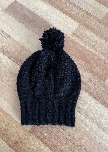 Siyah Örgü Kadın Bere - Görsel 3