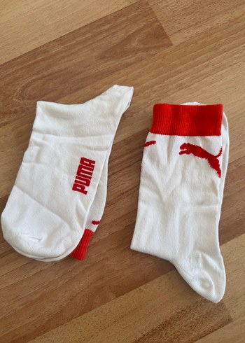 34/38 numara PUMA Kırmızı Erkek Kadın Midi Çorap - Görsel 8