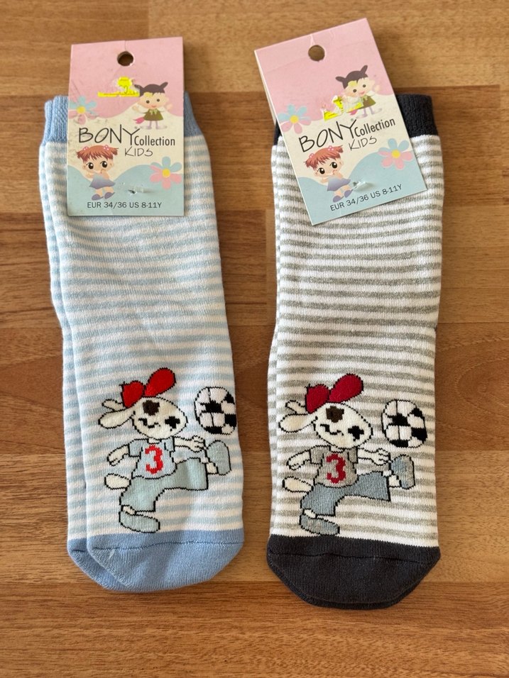 Havlu 32/36 numara Nakışlı Erkek Çocuk Çorapları - Mavi - Görsel 5