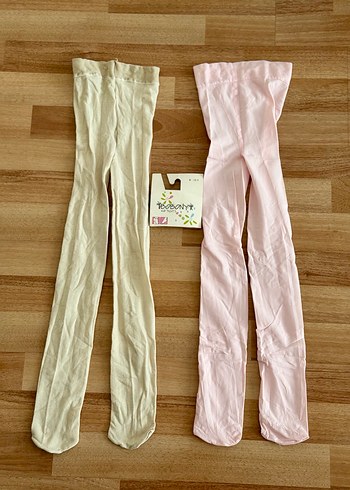 İki tane 7/10 yaş Çocuk için pastel renkli pamuklu külotlu çorap - Görsel 7