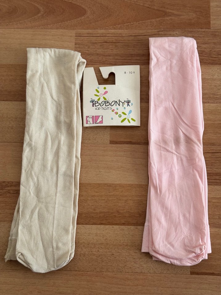 İki tane 7/10 yaş Çocuk için pastel renkli pamuklu külotlu çorap - Görsel 3