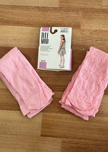 9/12 iki tane Kız Çocuk Pembe Külotlu Çorap Seti - Görsel 6