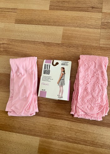 9/12 iki tane Kız Çocuk Pembe Külotlu Çorap Seti - Görsel 7