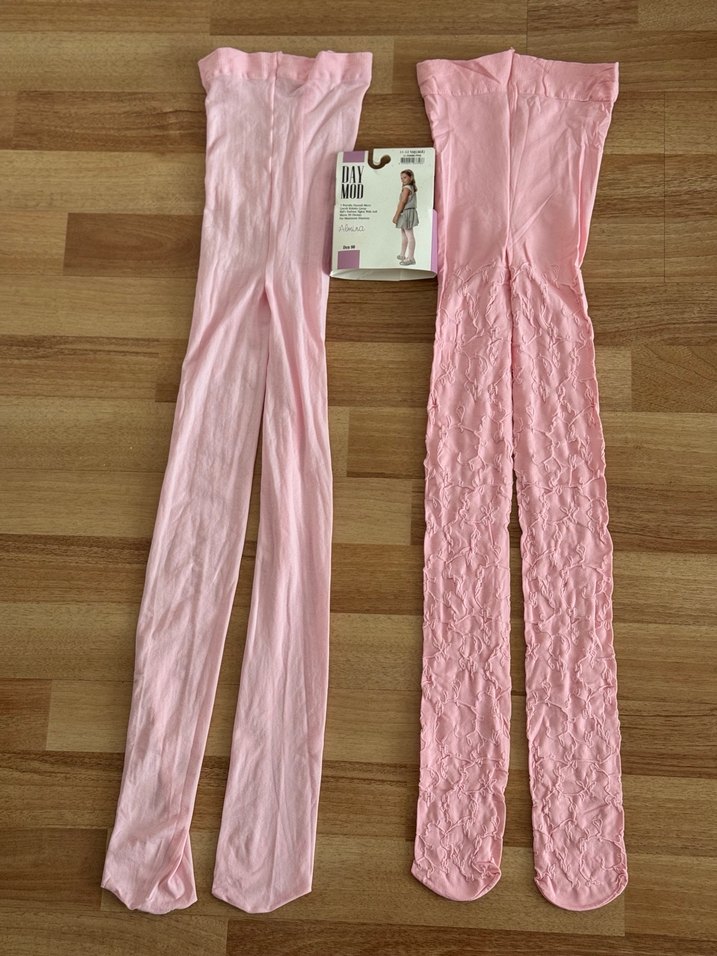 9/12 iki tane Kız Çocuk Pembe Külotlu Çorap Seti - Görsel 2