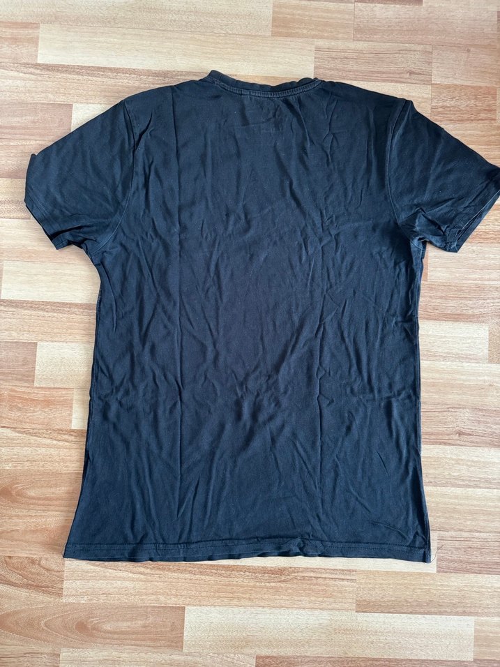 Siyah Desenli Erkek Kısa Kollu Tişört - Görsel 5