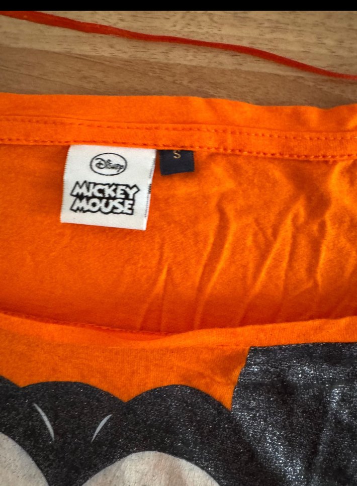 Disney 36/38 Renkli Baskılı Kayık Yaka Kadın Tişört - Görsel 2