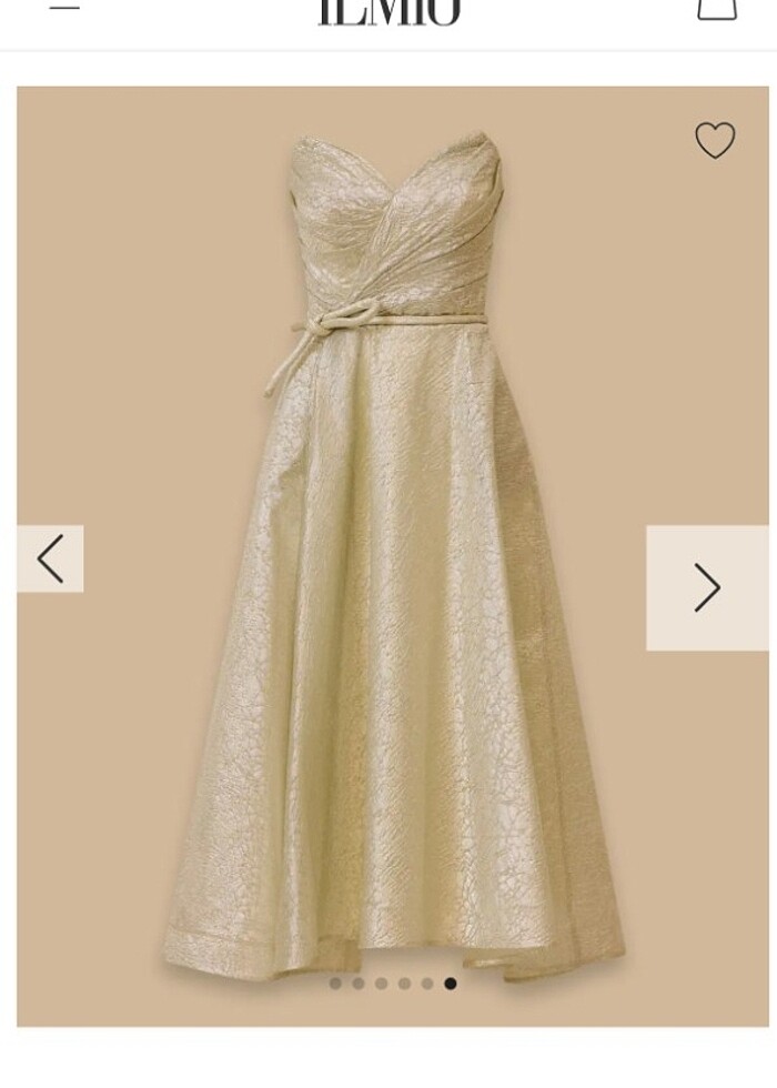 Kalp Taka Midi boy Nişan Elbisesi - Görsel 3