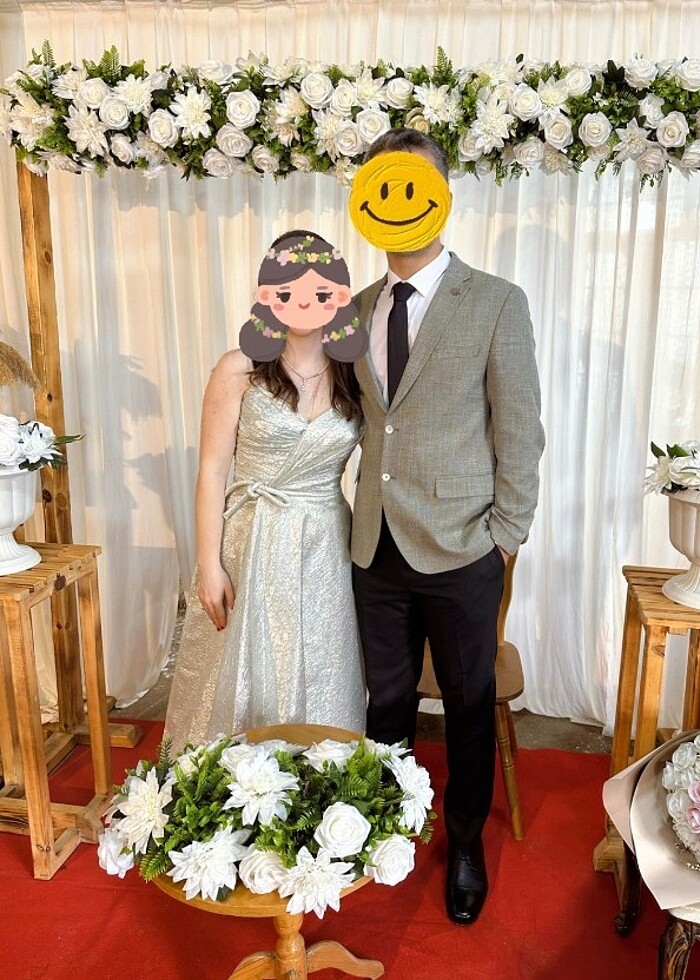 Kalp Taka Midi boy Nişan Elbisesi - Görsel 2