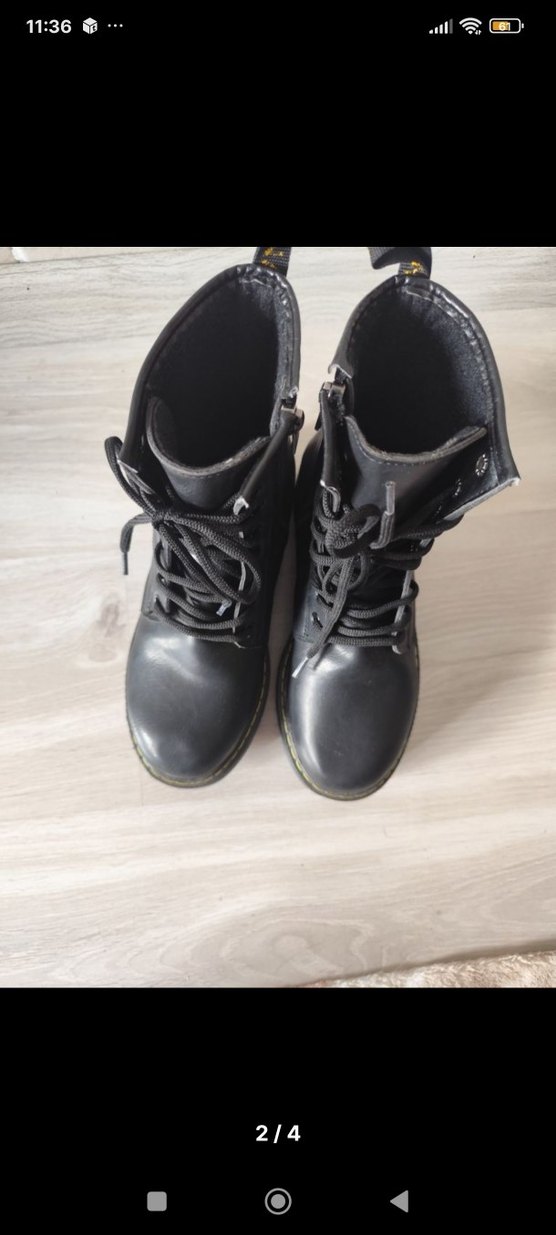 orijinal Siyah Platform Topuklu Gotik Kadın Bot sari dikisli - Görsel 2