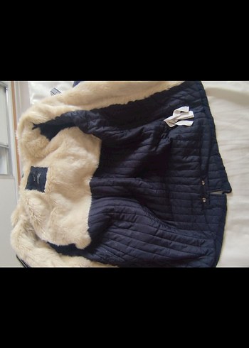 Bershka kadin mont kalin lacivert - Görsel 4