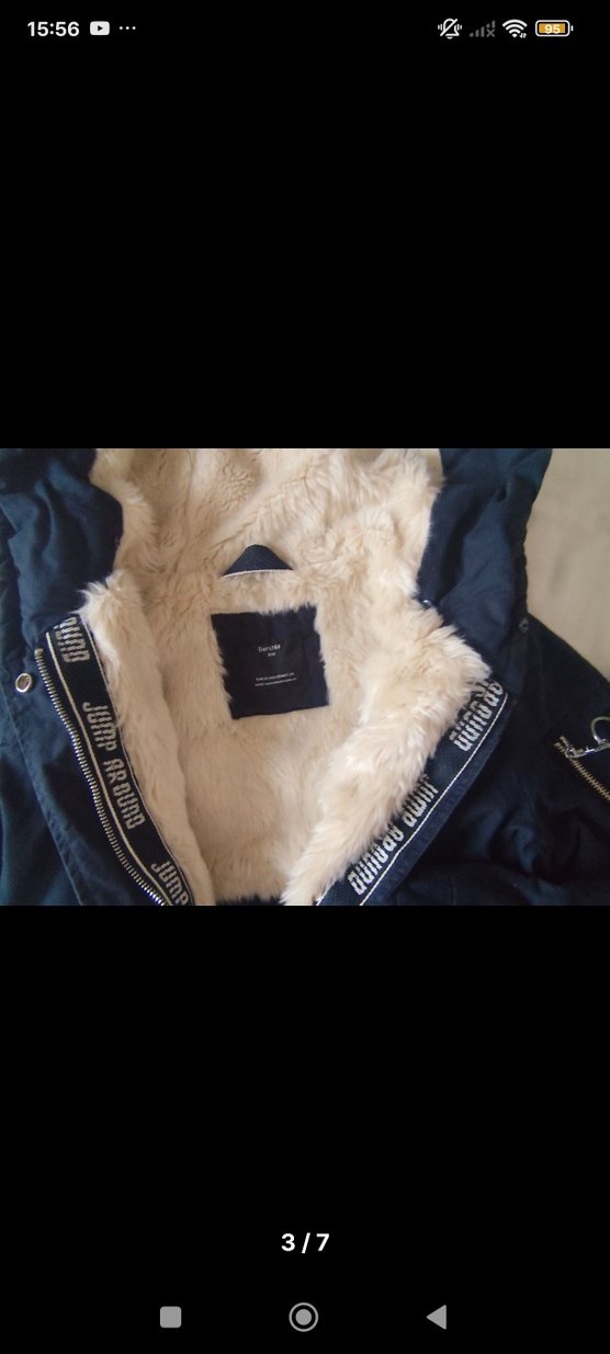 Bershka kadin mont kalin lacivert - Görsel 3