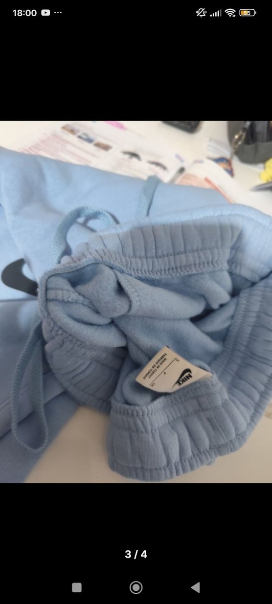 Nike Baskılı Mavi Erkek Eşofman Altı - Görsel 3