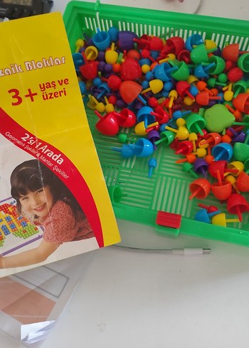 Renkli Mandallı Eğitim Oyuncağı mozaik bloklar - Görsel 2