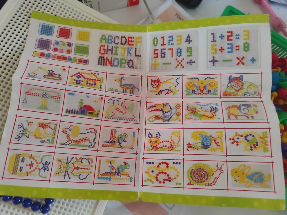 Renkli Mandallı Eğitim Oyuncağı mozaik bloklar - Görsel 5