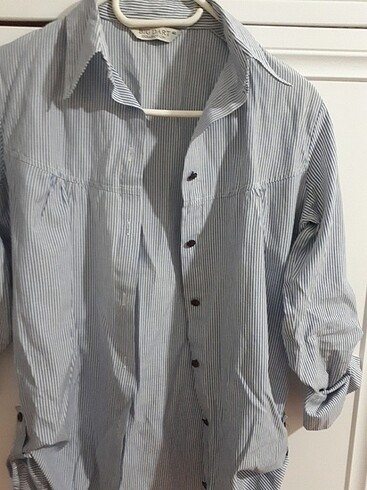 Bayan çizgili gomlek - Görsel 3