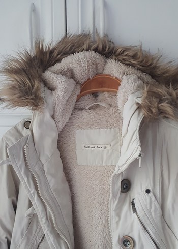 Bej Düğmeli Pamuk Kadın Ceket - Görsel 6