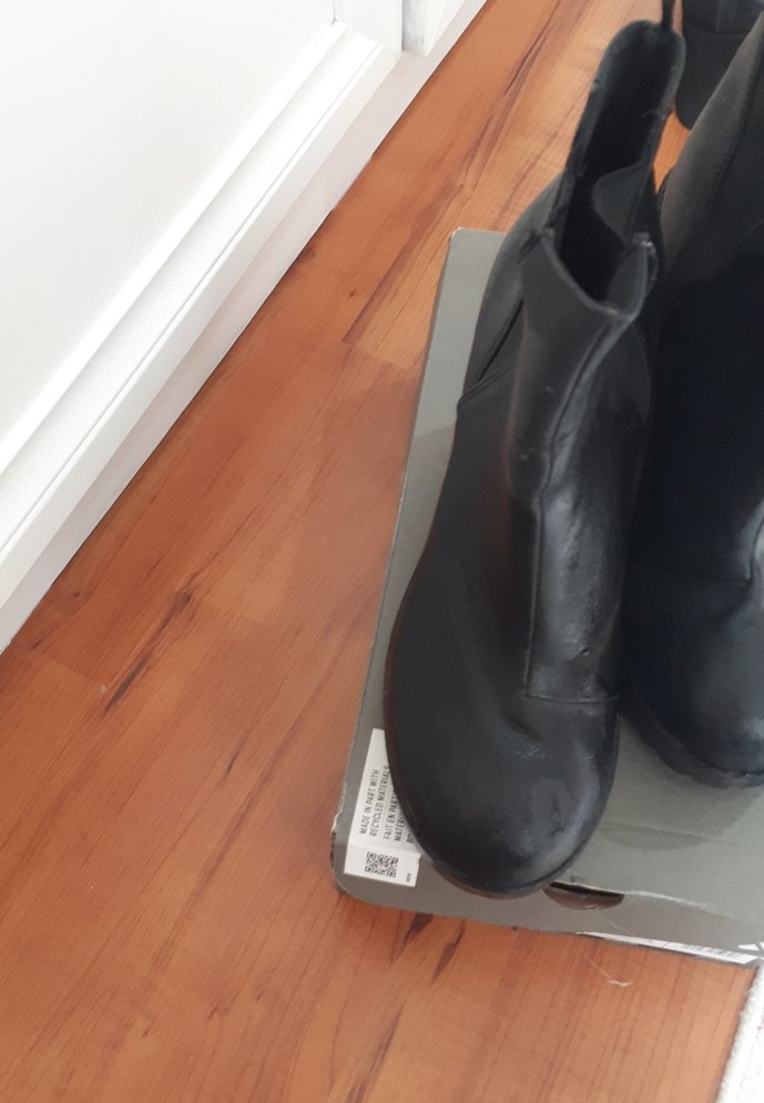 Kadın Siyah Deri Platform Topuklu Bot - Görsel 3