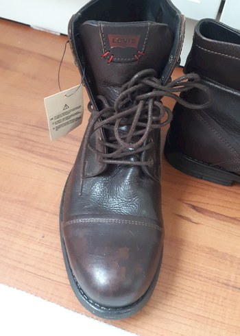 Kahverengi Deri Tokalı Biker Erkek Bot - Görsel 4