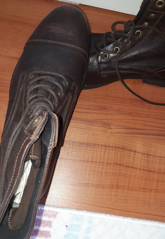 Kahverengi Deri Tokalı Biker Erkek Bot - Görsel 2