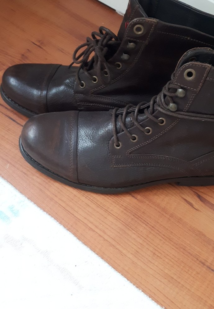 Kahverengi Deri Tokalı Biker Erkek Bot - Görsel 5