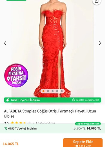 Hanzade Altaylı marka Kırmızı abiye elbise