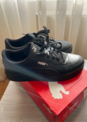 Siyah Kadın Platform Spor Ayakkabı - Görsel 2