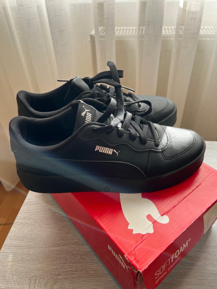 Siyah Kadın Platform Spor Ayakkabı - Görsel 2