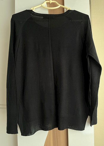 Siyah Uzun Kollu zara marka Kadın Midi Triko - Görsel 5