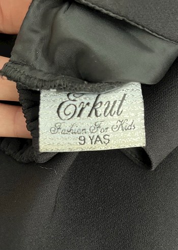 9 Yaş Beden Kız çocuk Siyah Mini elbise