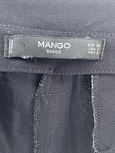 36 Beden siyah Renk Mango Kumaş Pantolon %70 İndirimli.