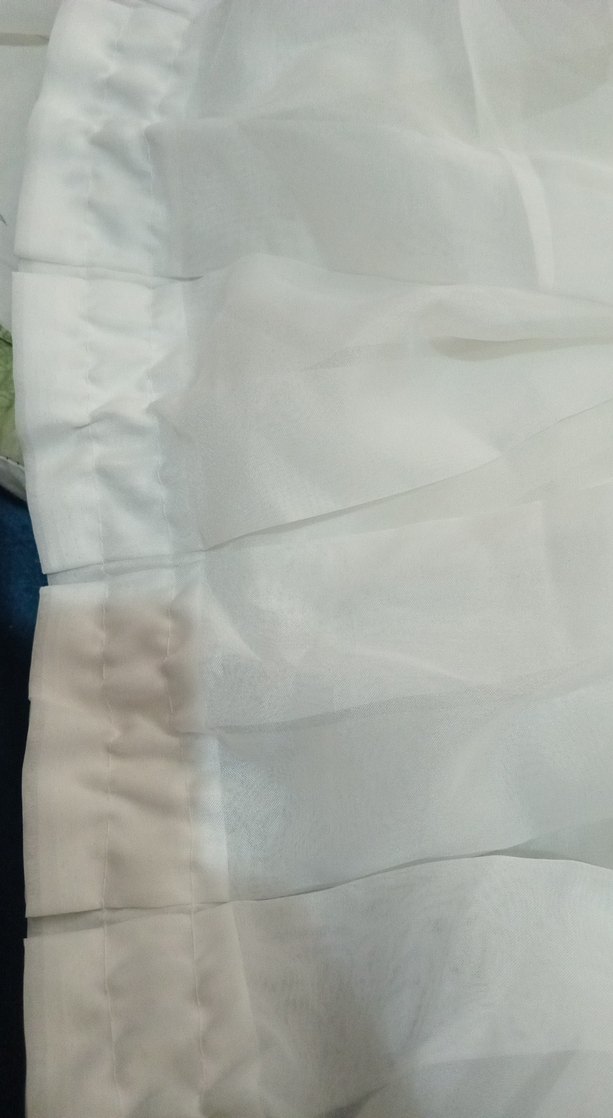 Bohem Beyaz Düz Tül Perde eni 1.5 uzunluğu 200 - Görsel 2