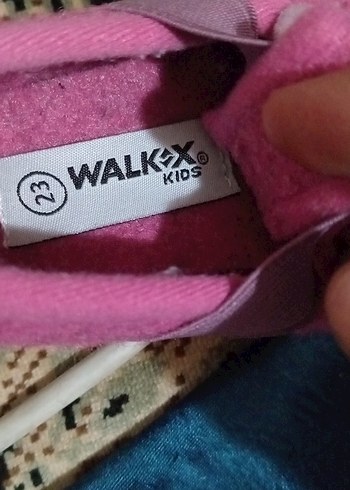 Kız Çocuk Pembe Sıcak Ev Terliği Velcro 22  23 numara - Görsel 2