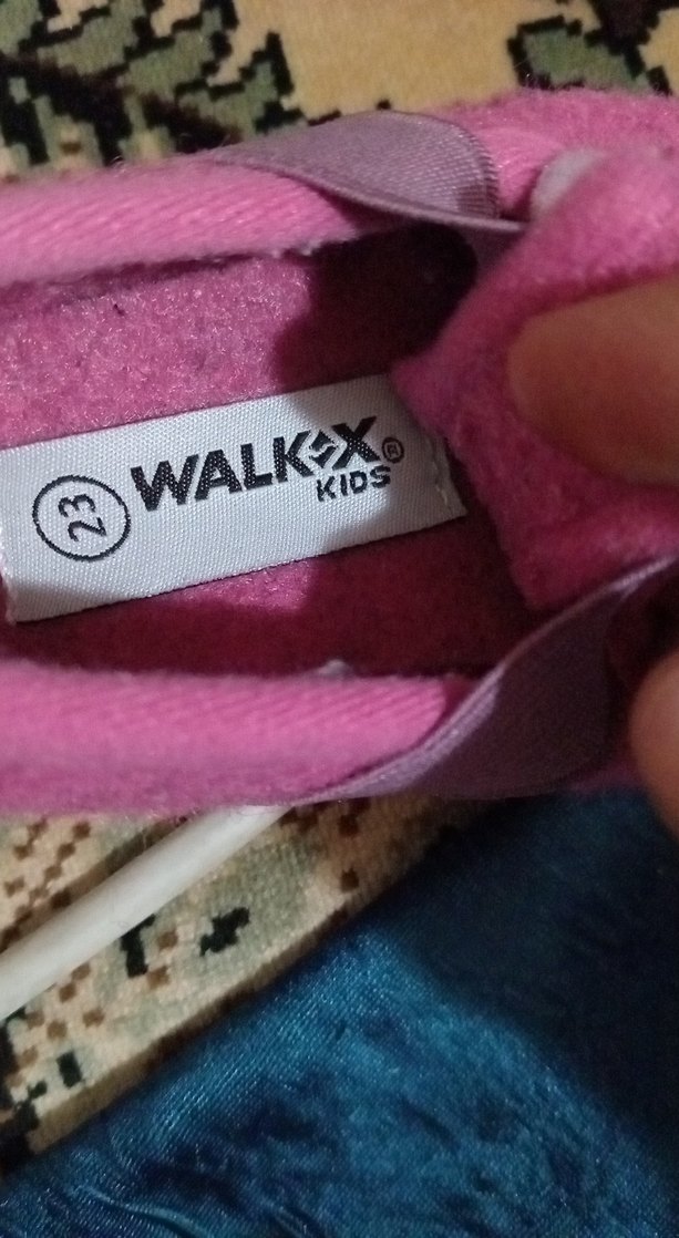 Kız Çocuk Pembe Sıcak Ev Terliği Velcro 22  23 numara - Görsel 2