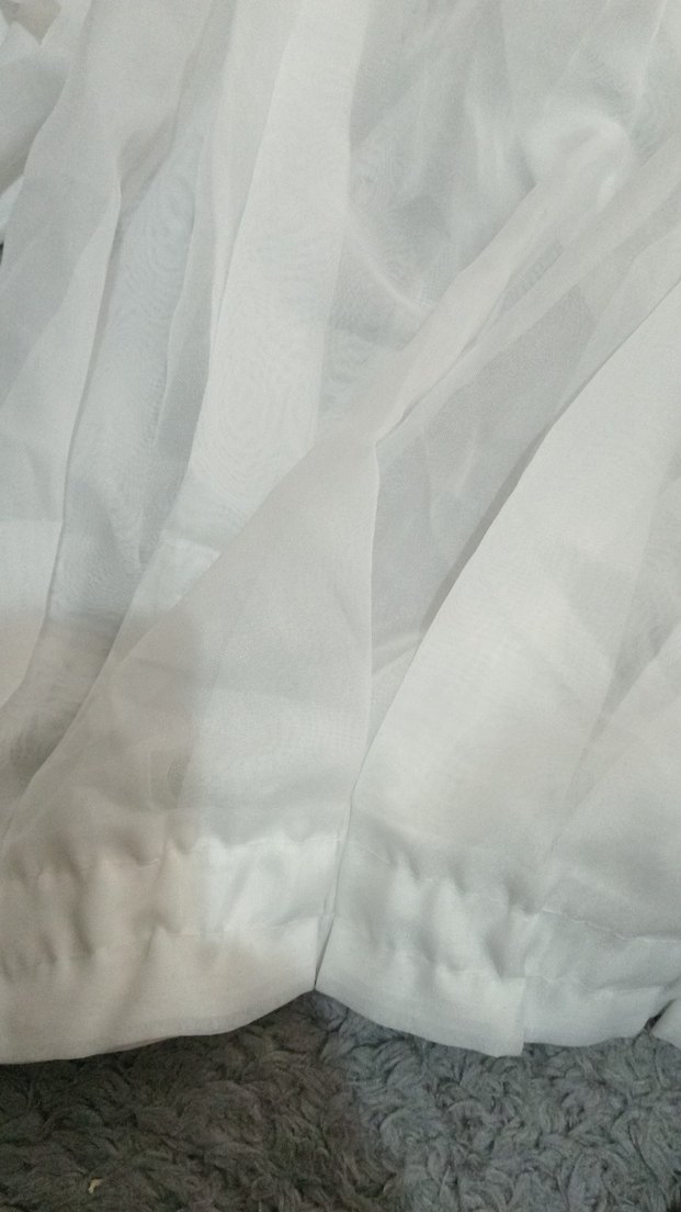 Bohem Beyaz Desensiz Tül Perde eni 200 uzunluğu 200 - Görsel 3