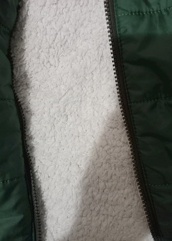 Erkek Çocuk Kapüşonlu Fermuarlı Yeşil mont 5  6 yaş için - Görsel 2