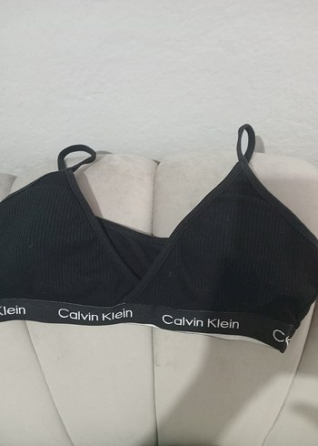 Calvin Klein Siyah Baskılı Bralet