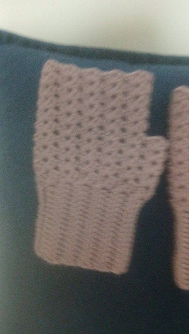 Lila rengi kadın parmaksız eldiven - Görsel 4