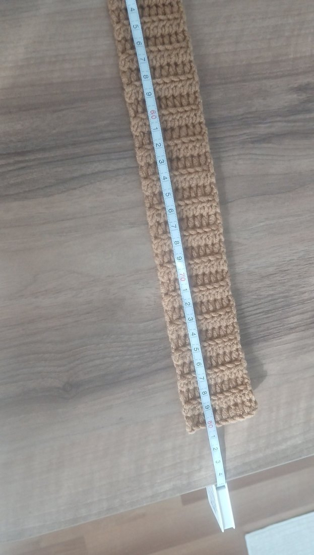 Kahverengi Skinny Atkı - Görsel 2