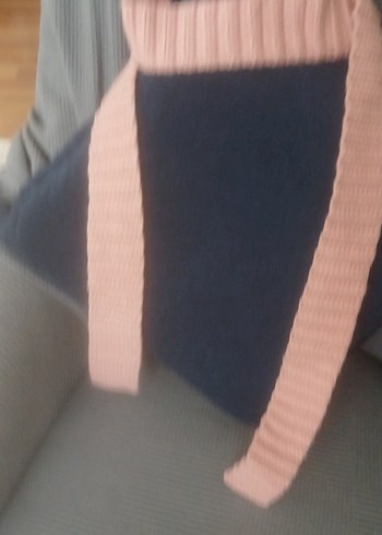 Pembe Skinny Atkı - Görsel 6